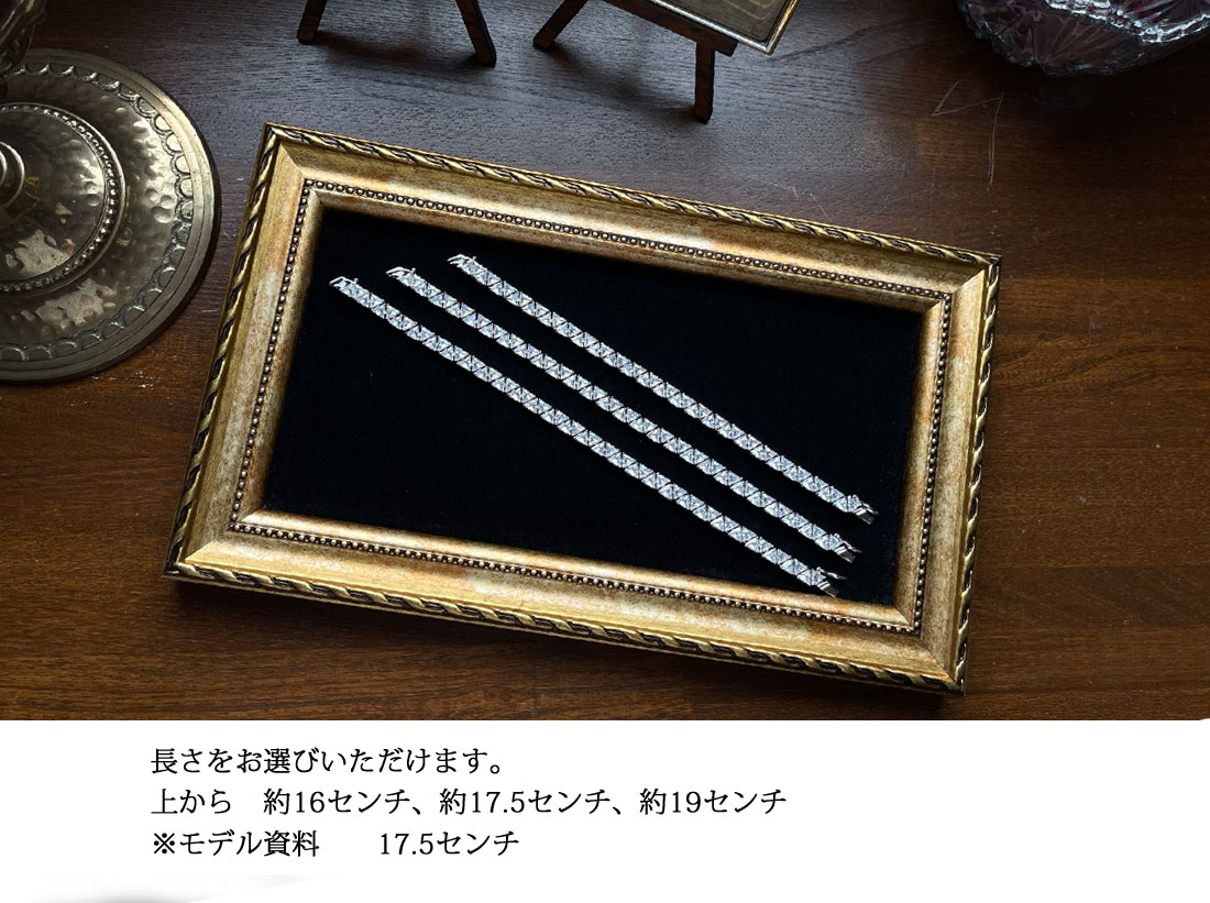 【Clementia】ダイアナ トリリアントカット ブレスレット＆ピアス セット
