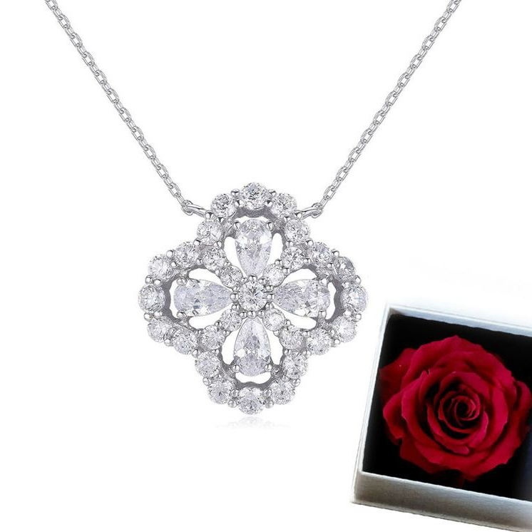g raff 花モチーフ クリスタル ネックレス g raff 花モチーフ クリスタル ネックレス