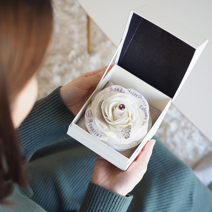 【超速サービス】誕生石ローズボックス