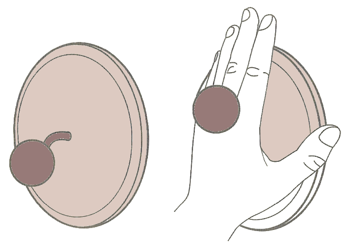 HANDHELD MAKEUP MIRROR（LEDハンドミラー）