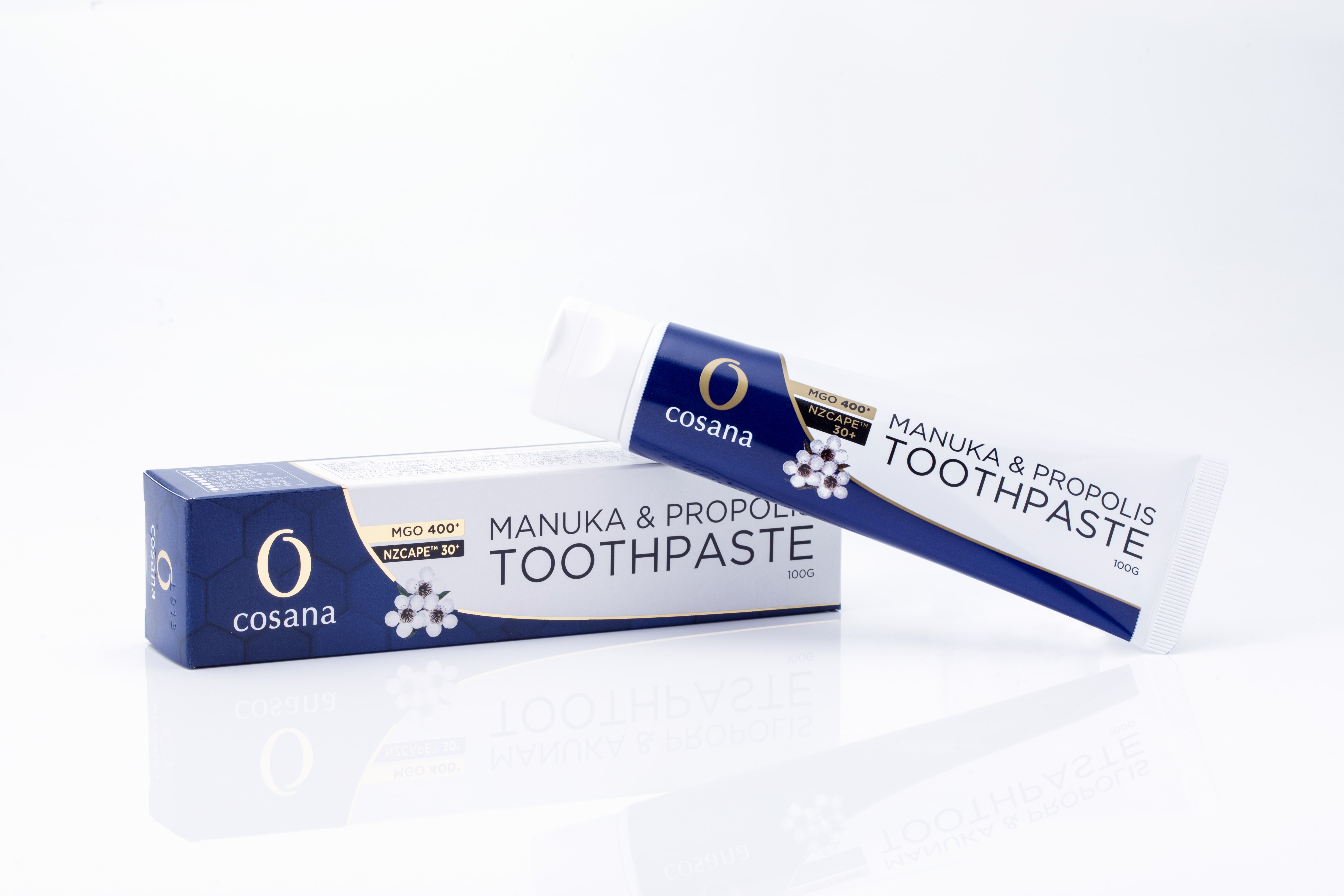 ニュージーランド産プロポリス入りマヌカハニーMGO400＋歯磨き・マヌカとオリゴのハンドクリームセット