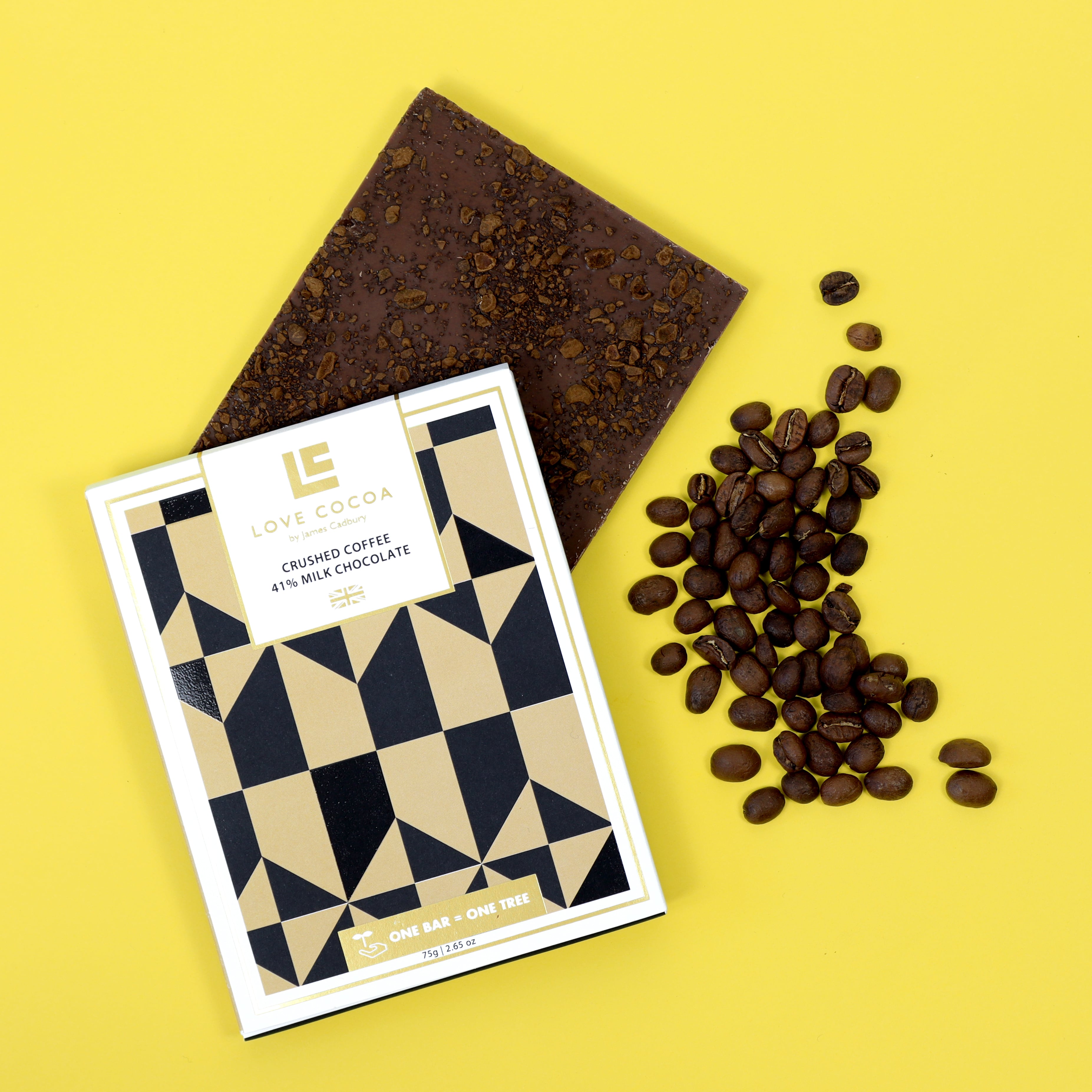 クラッシュコーヒー 41%ミルクチョコレート 75g