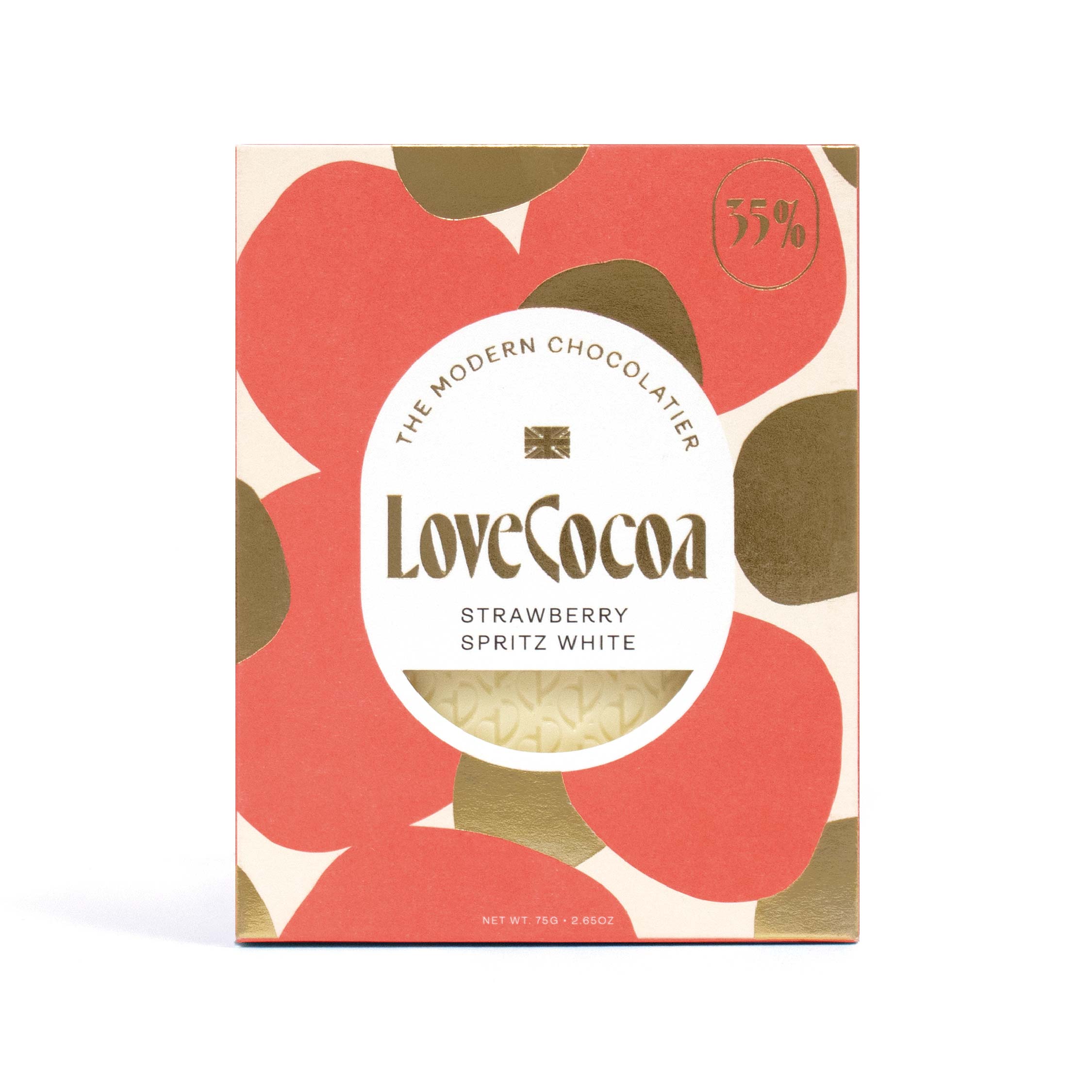 ストロベリースピリッツ 35%ホワイトチョコレート 75g | LOVE COCOA 