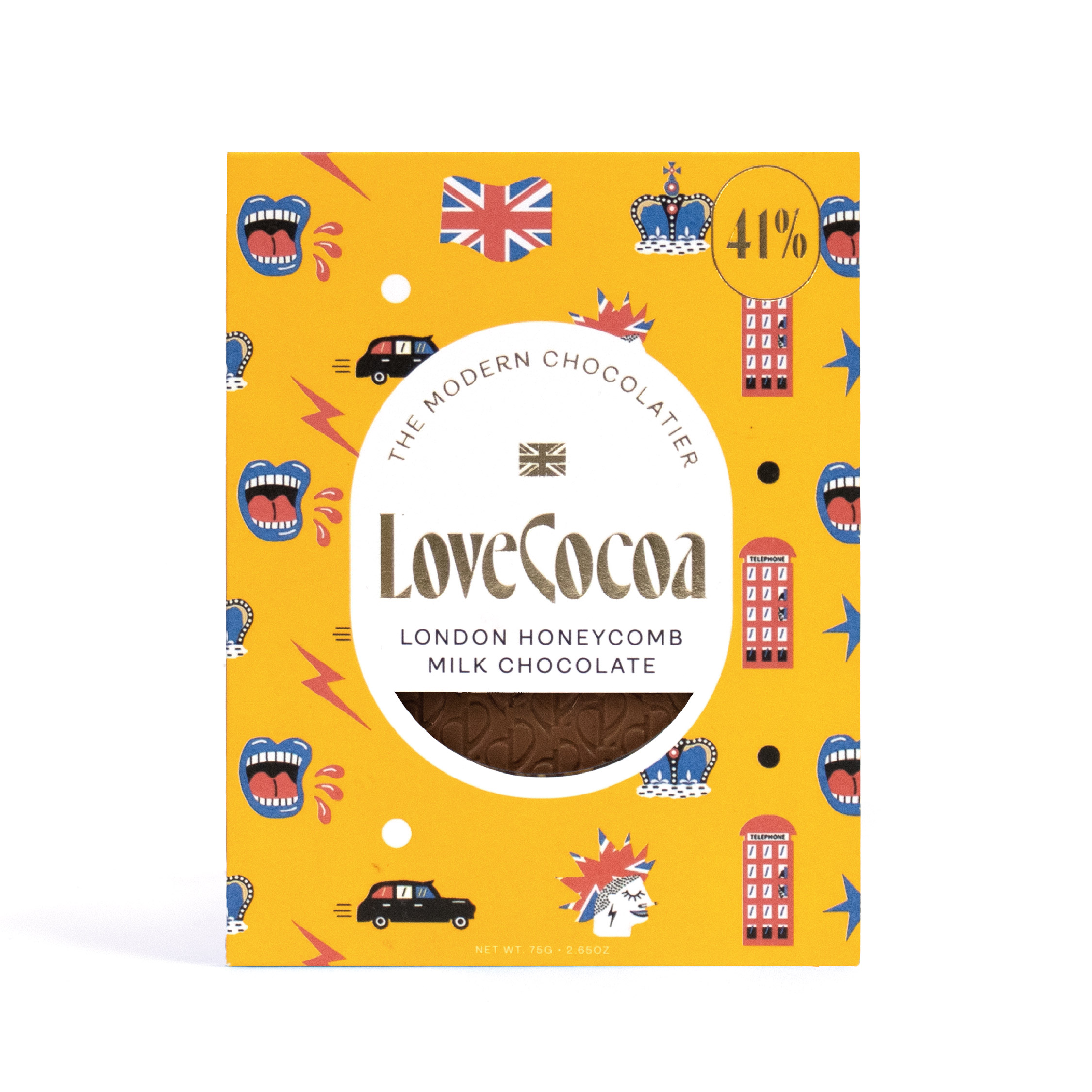 ≪ロンドンエディション≫ハニーコーム 41%ミルクチョコレート 75g