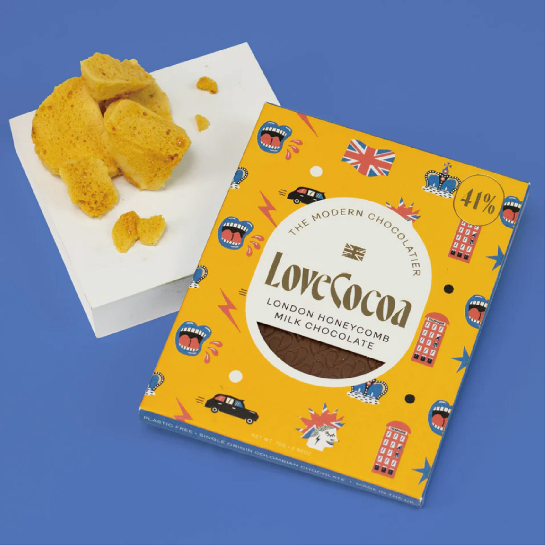 ≪ロンドンエディション≫ハニーコーム 41%ミルクチョコレート 75g