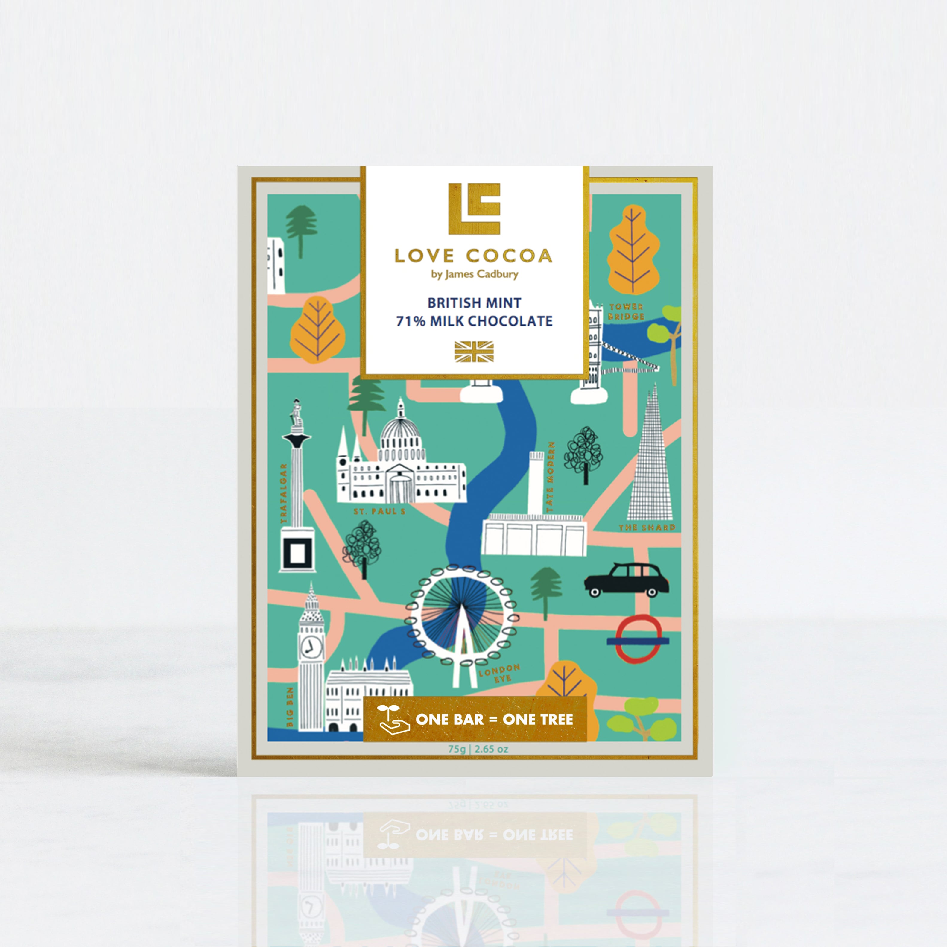 ≪ロンドンエディション≫イングリッシュミント 71%ダークチョコレート 75g