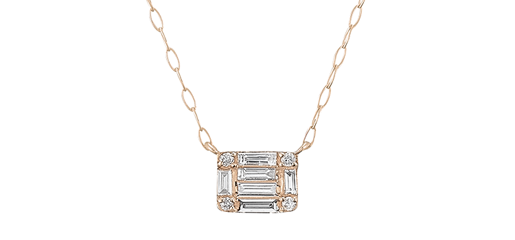 K18ピンクゴールド ダイヤモンド ネックレス