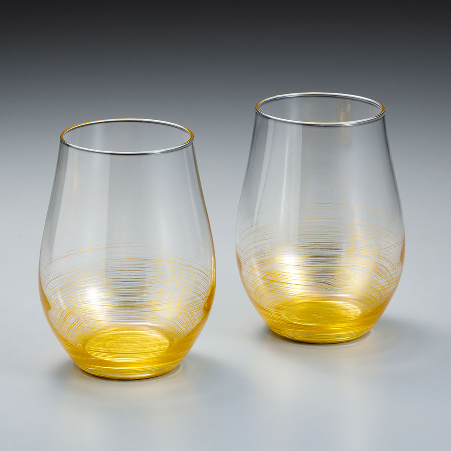吟醸グラス　千筋　＜2組＞