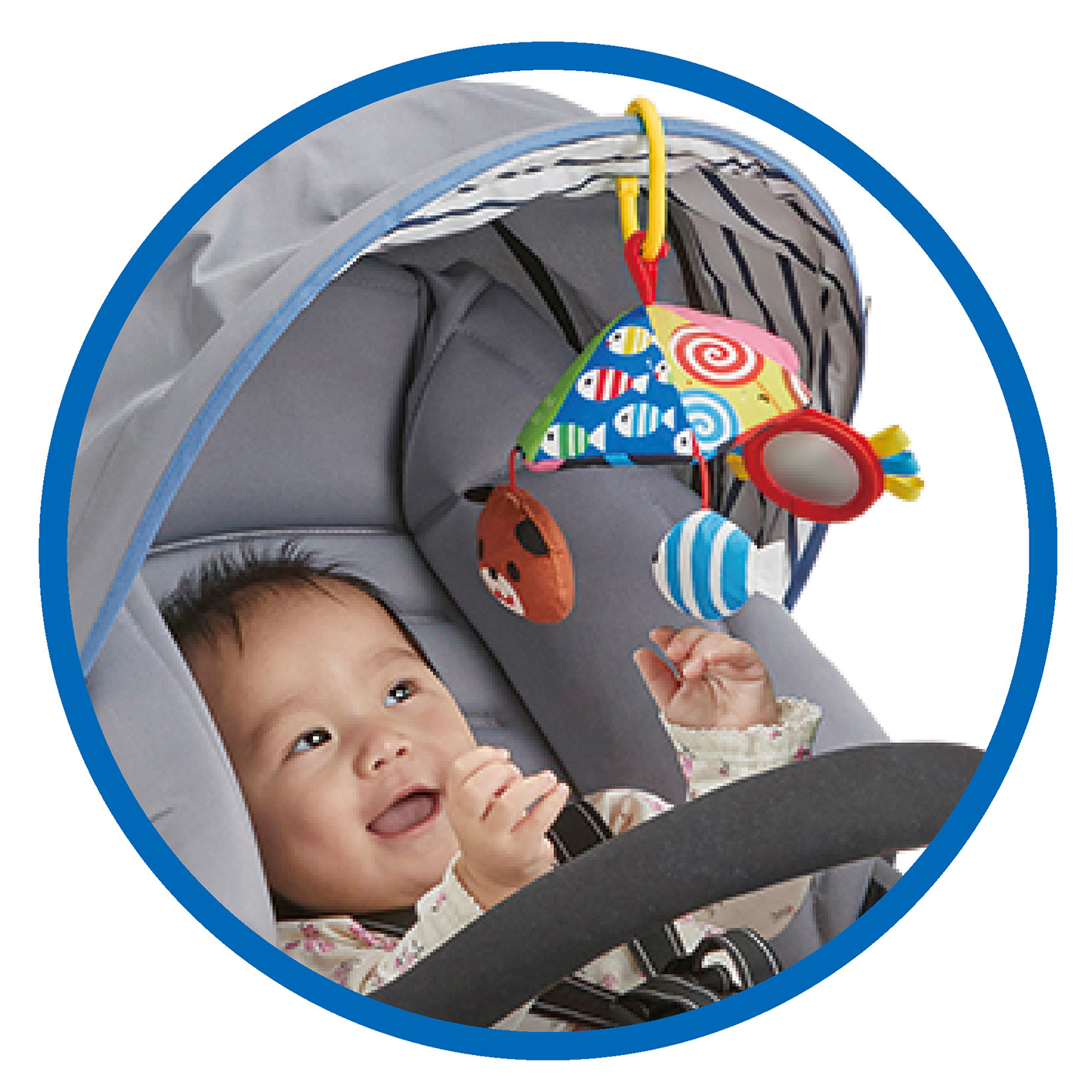 しましまぐるぐる　おでかけにこにこメリー