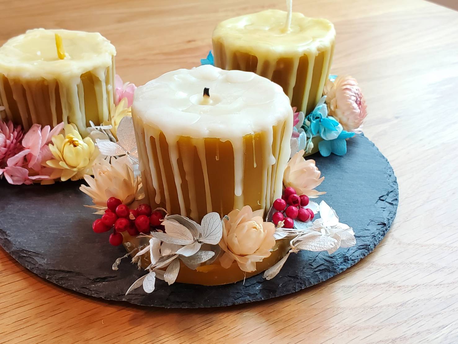 蜜ろうドリップケーキキャンドル