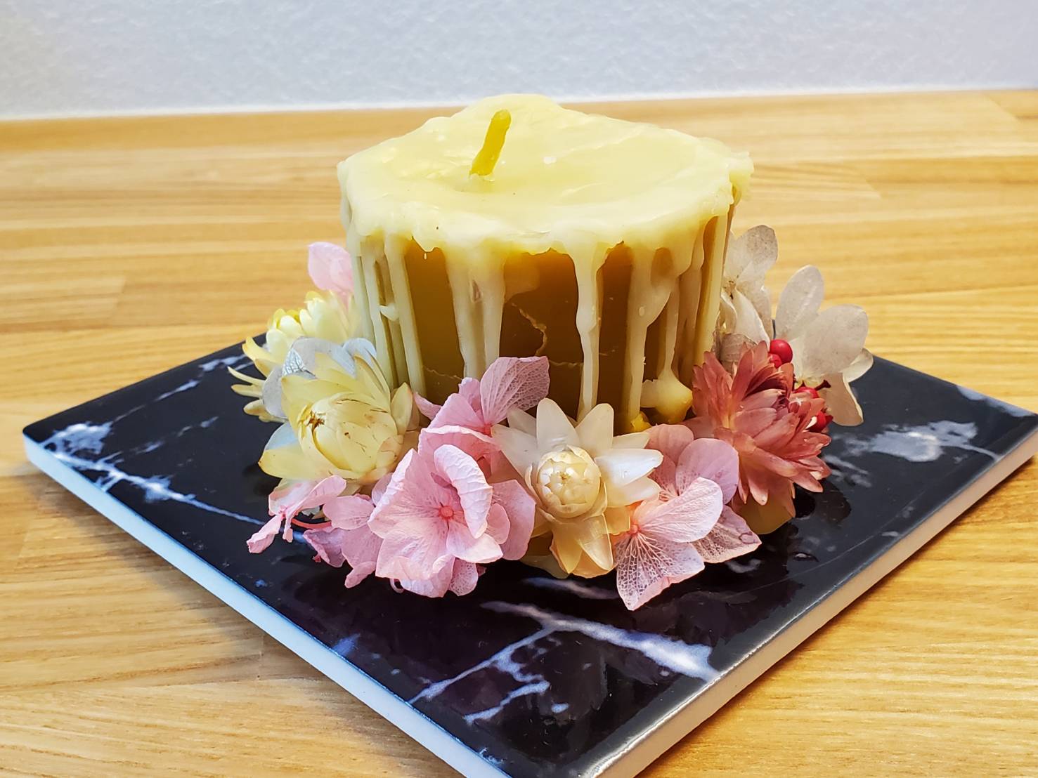 蜜ろうドリップケーキキャンドル