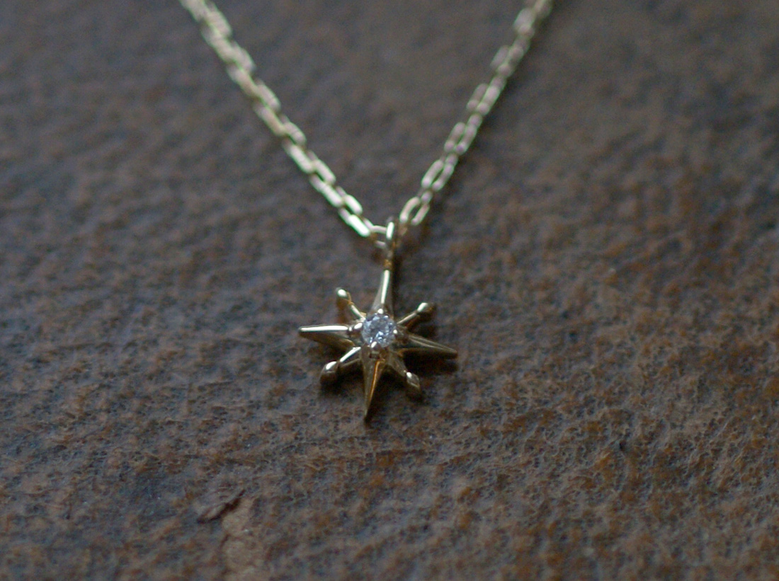 【Clementia】K18 イエローゴールド ヘリオス ダイヤモンドネックレス