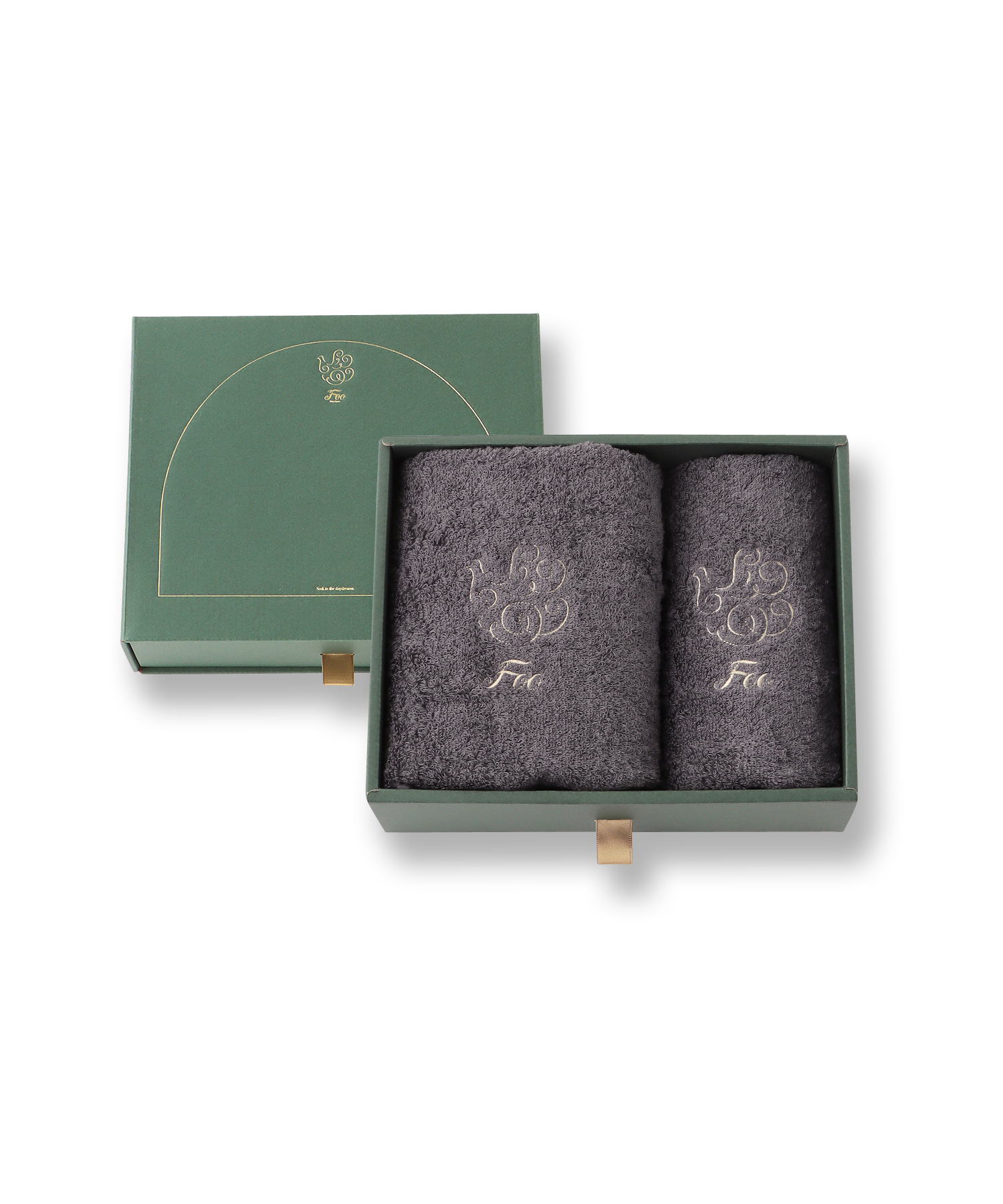 【Foo Tokyo】オーガニックコットン フェイスタオル1枚 ハンドタオル1枚 ギフトセット