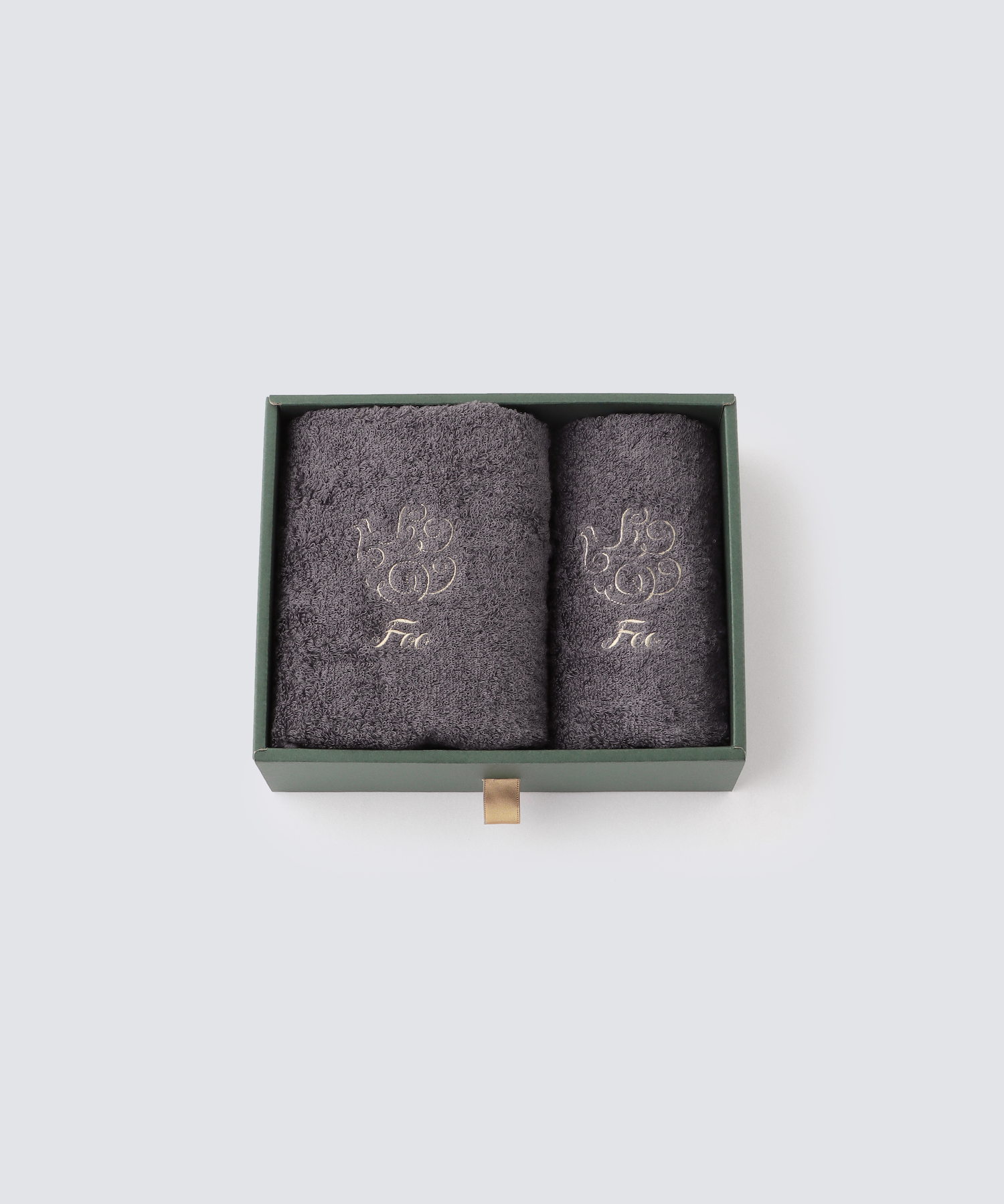 【Foo Tokyo】オーガニックコットン フェイスタオル1枚 ハンドタオル1枚 ギフトセット