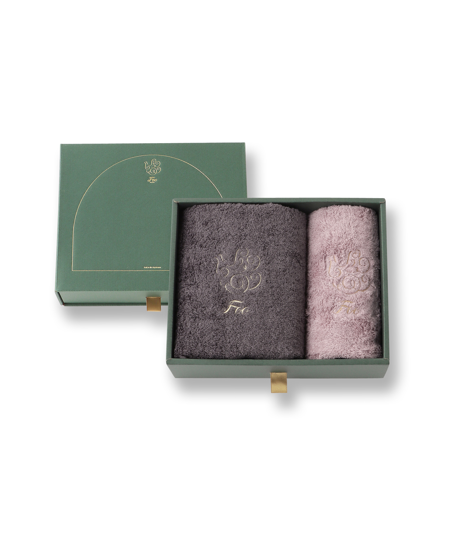 【Foo Tokyo】オーガニックコットン フェイスタオル1枚 ハンドタオル1枚 ギフトセット