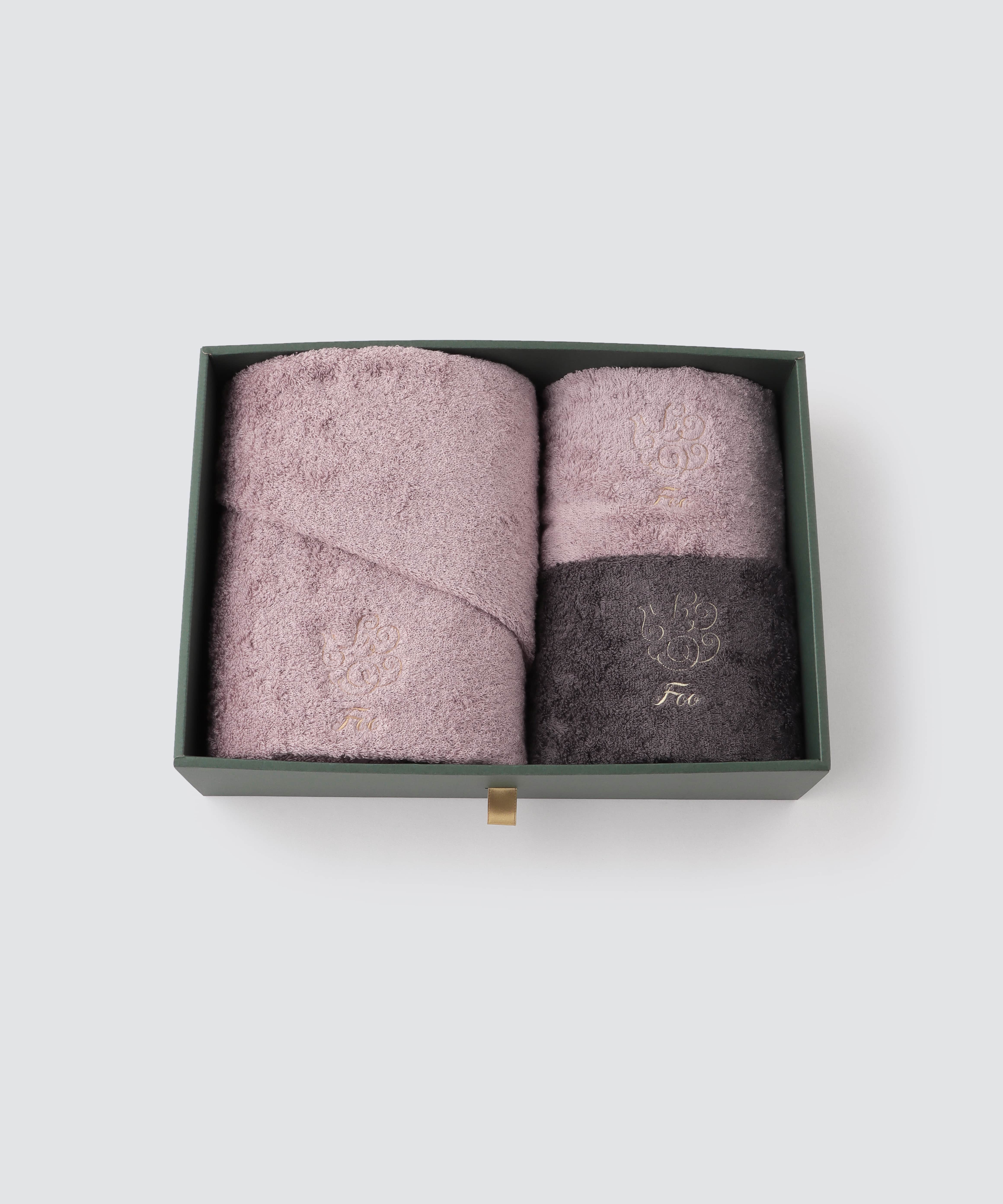 【Foo Tokyo】オーガニックコットン バスタオル1枚&フェイスタオル2枚入り ギフトセット