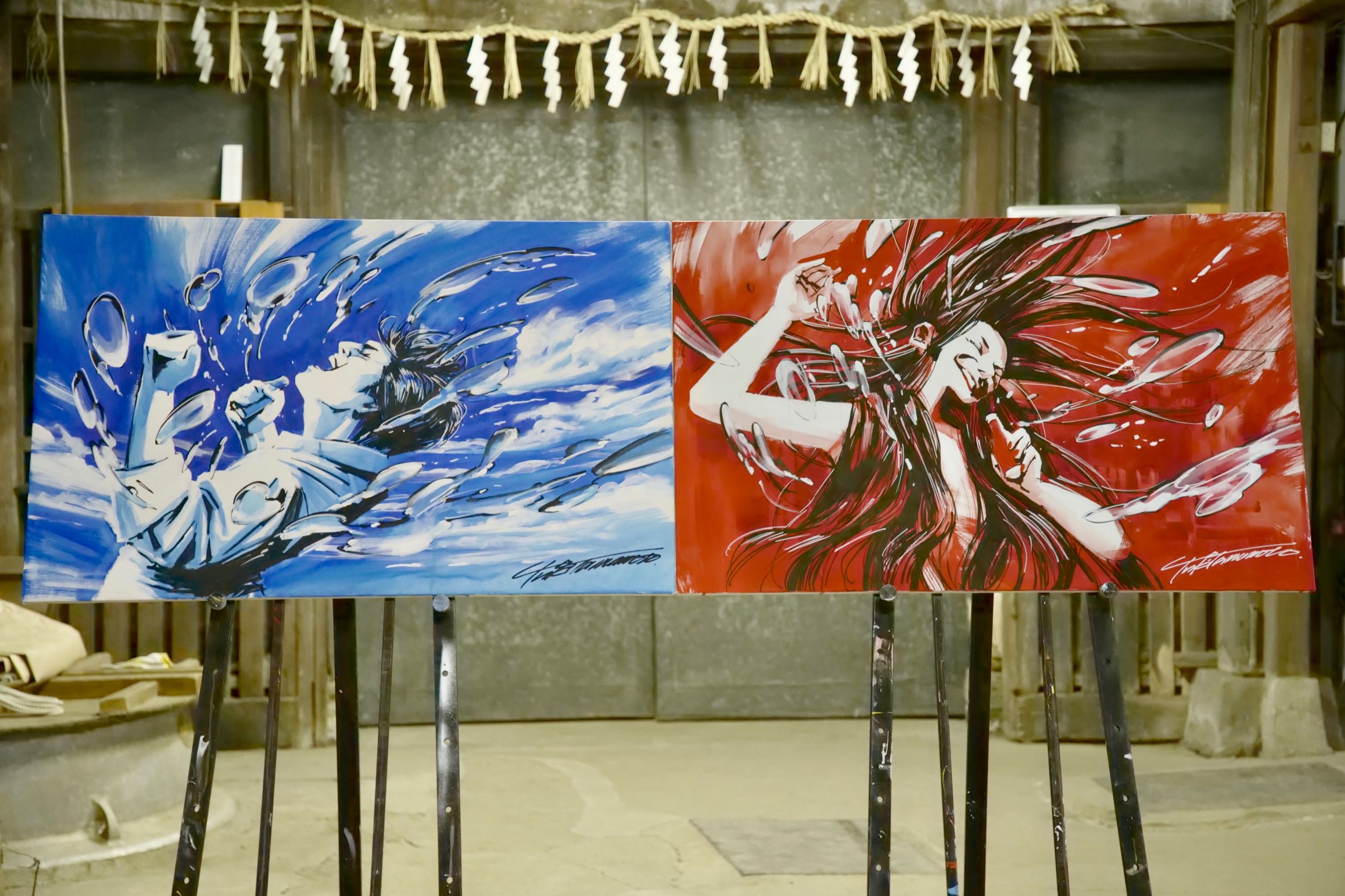 CHALLENGE BLUE8缶 ＆ HAVEFUN RED8缶　アートBOX入りセット