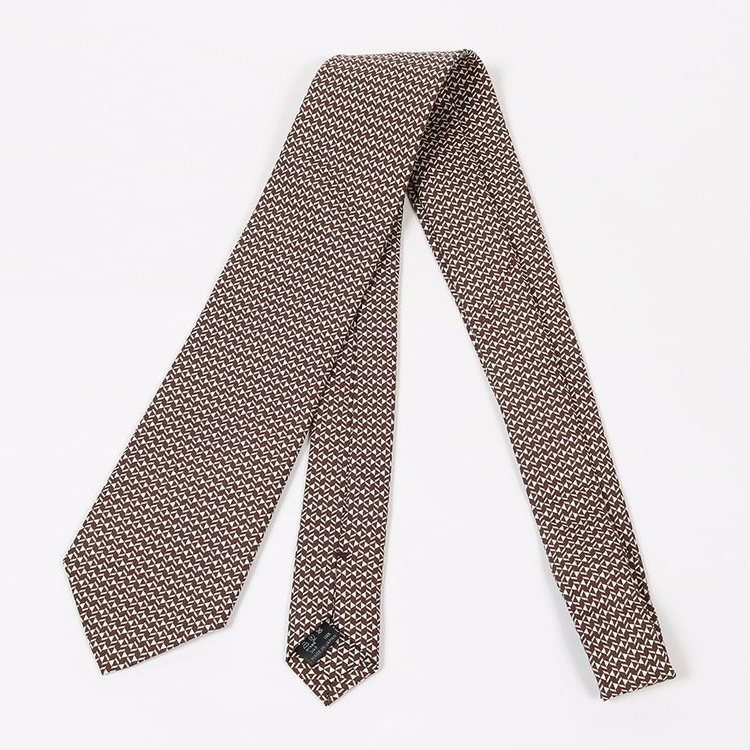 イタリア生地 日本製 ネクタイ マイクロジオメトリック柄 GRA21AW1