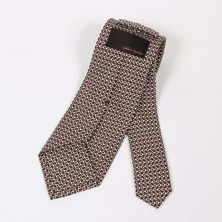 イタリア生地 日本製 ネクタイ マイクロジオメトリック柄 GRA21AW1