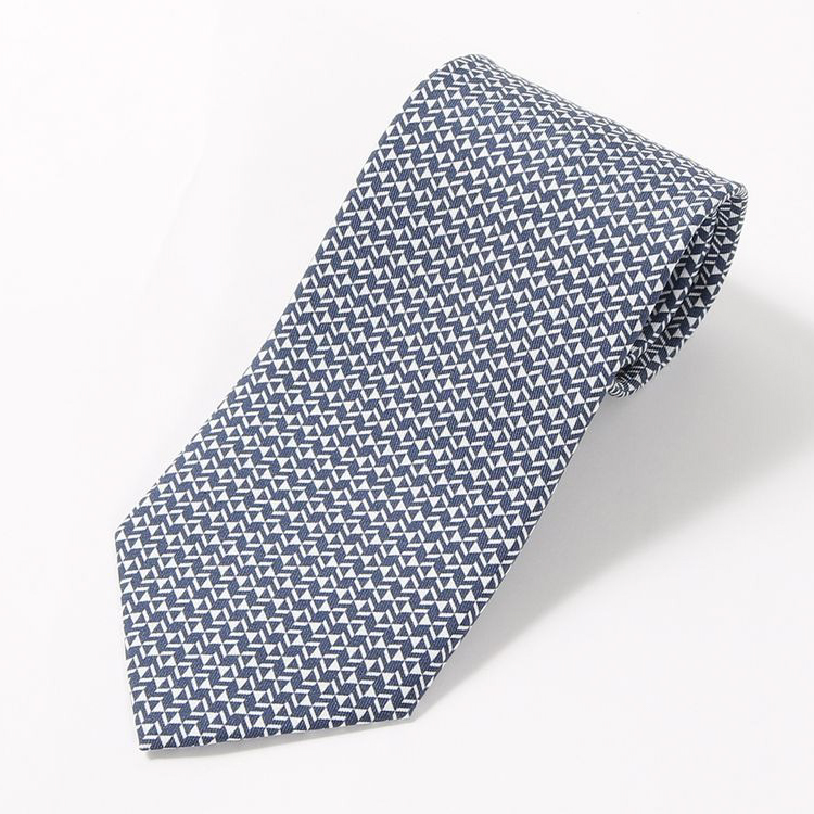 イタリア生地 日本製 ネクタイ マイクロジオメトリック柄 GRA21AW1