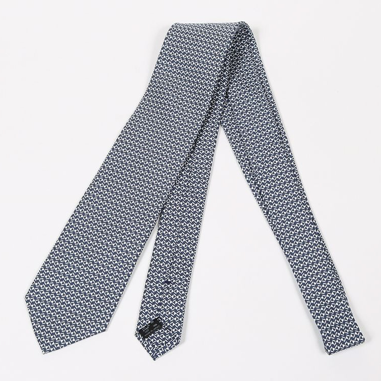 イタリア生地 日本製 ネクタイ マイクロジオメトリック柄 GRA21AW1