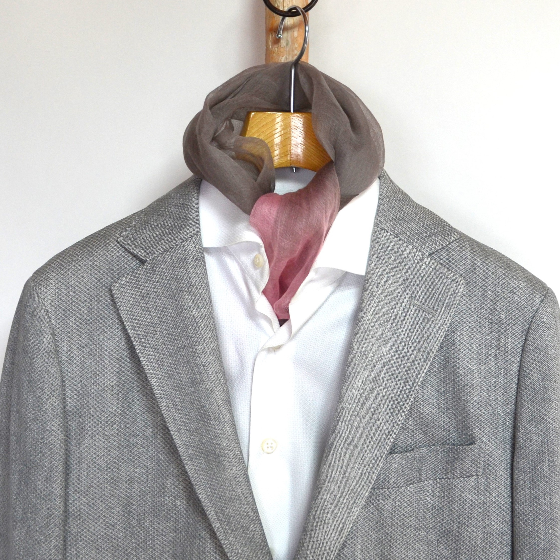 【harukii】日本製 麻100％ぼかし染ラミー薄羽ストール2019 Mini