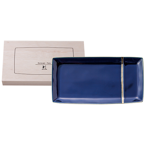 蒼銀 おもてなし長角皿