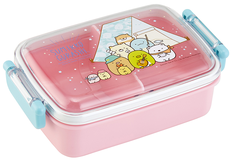 抗菌 食洗機対応ふわっとフタタイトランチボックス（すみっコぐらし キャンプ）