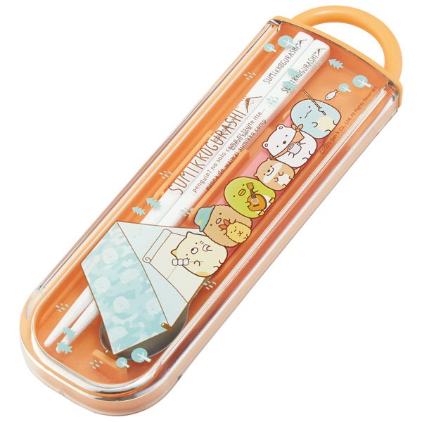 食洗機対応スライド式箸・スプーンコンビセット（すみっコぐらし キャンプ）