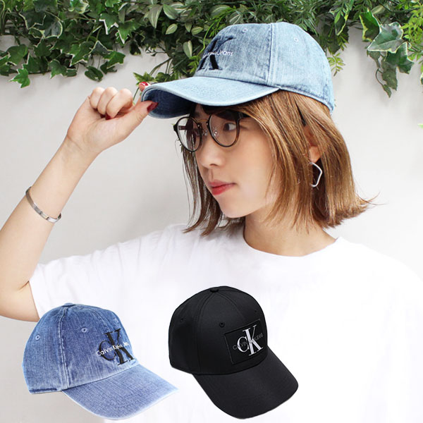 キャップ 帽子 Calvin Klein ロゴ CK CLASSIC DENIM CAP