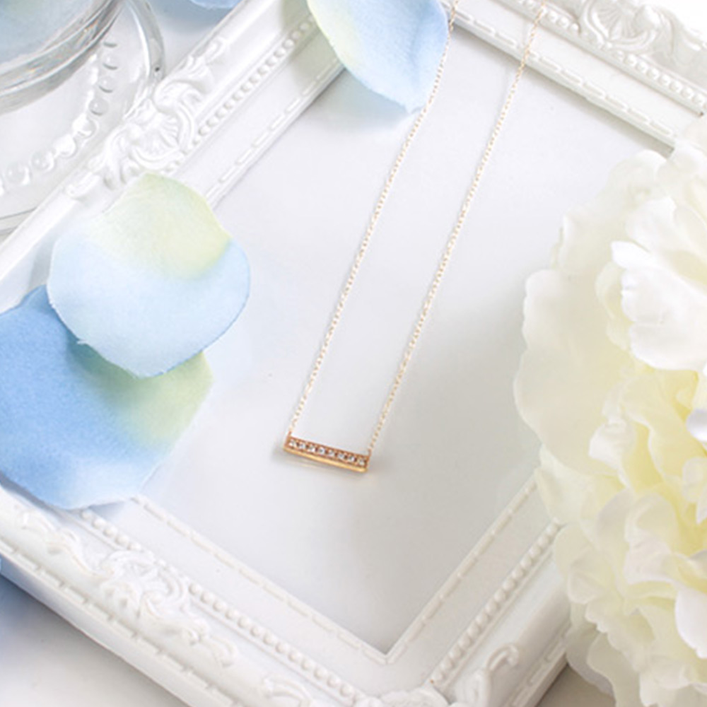 glow ネックレス レディース アクセサリー ペンダント ティナライン キュービックジルコニア glow027