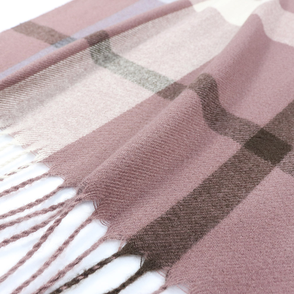 リサイクル素材チェックストール