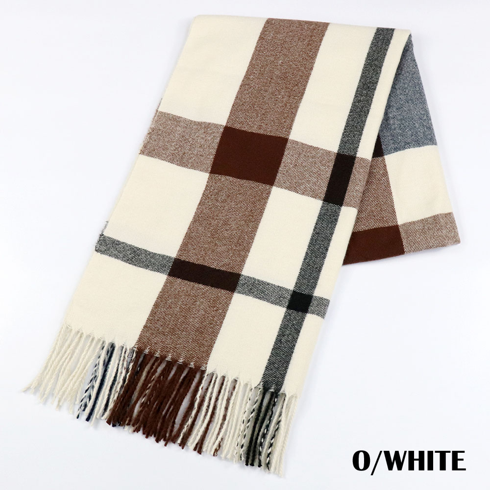 リサイクル素材チェックストール