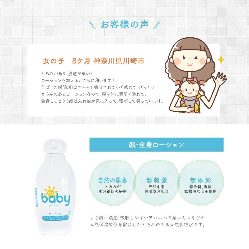 UQベビー保湿4点セット