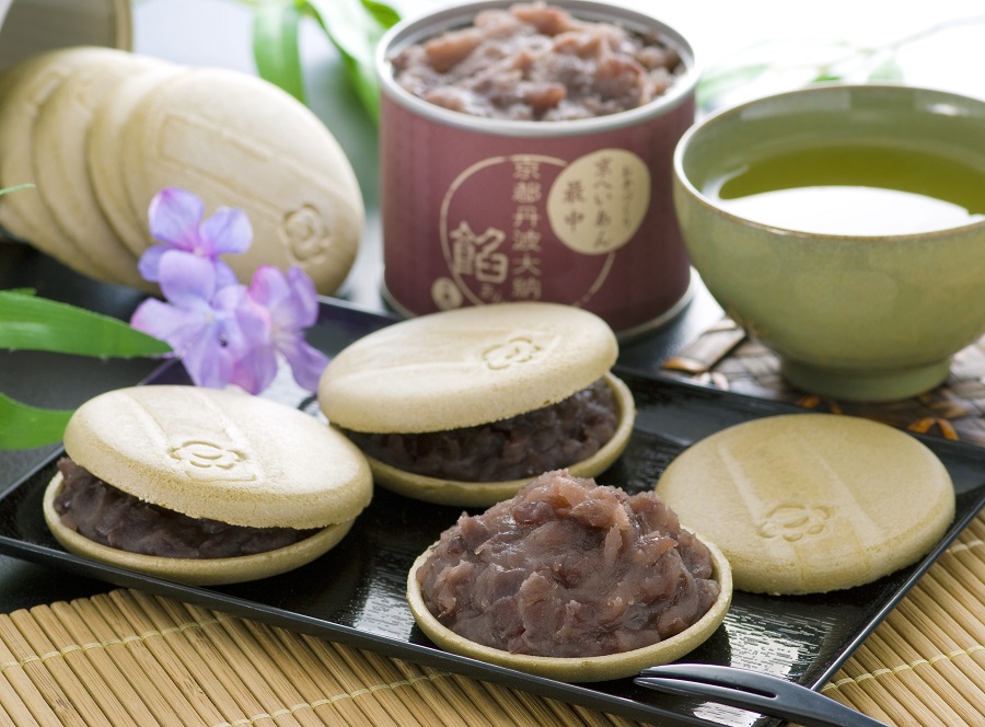 お手作り最中セット【京番茶皮・丹波大納言餡】 もなか お菓子 誕生日 スイーツ ギフト 和菓子 内祝い バレンタイン ホワイトデー