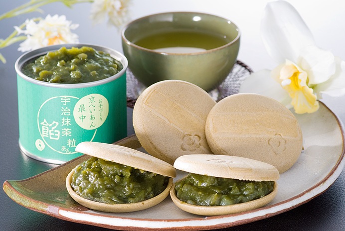 お手作り最中セット【京番茶皮・抹茶餡】 もなか 誕生日 和菓子 スイーツ ギフト 内祝 お菓子 バレンタイン ホワイトデー