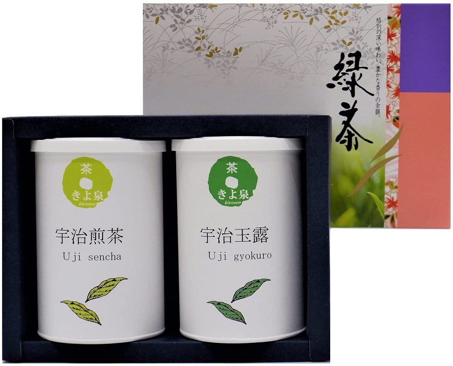 宇治茶ギフト 80ｇ×2本入り　【煎茶・玉露】 誕生日 お茶 ギフト プレゼント 茶葉 緑茶 内祝  お歳暮 御歳暮