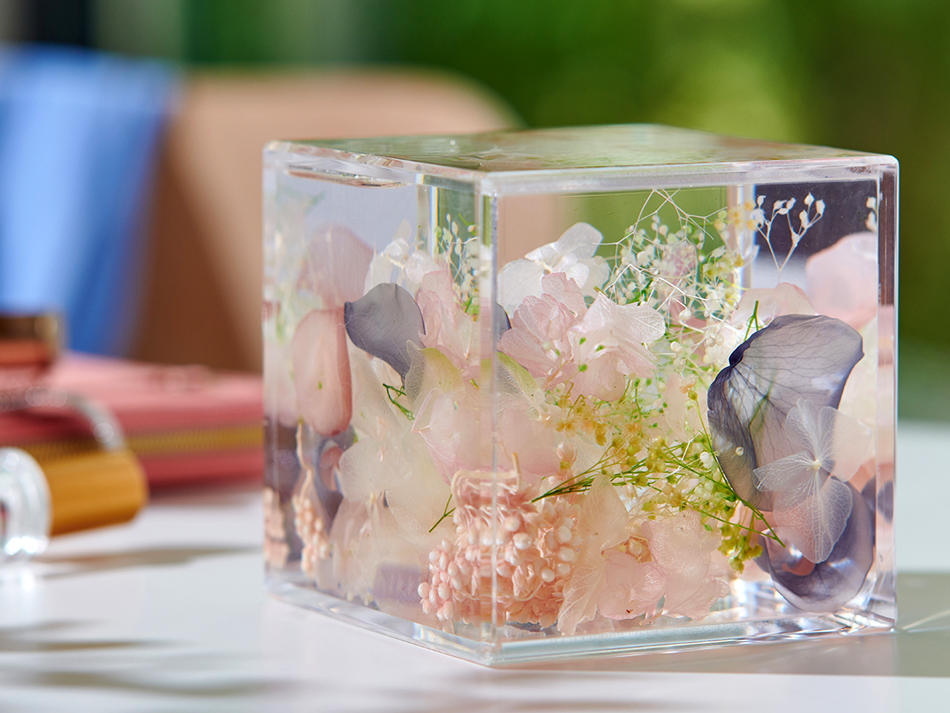 新品 hikka ブルームアクア ブロック ハーバリウム 赤 女性へプレゼント 新品 hikka ブルームアクア ブロック ハーバリウム 赤 女性へ