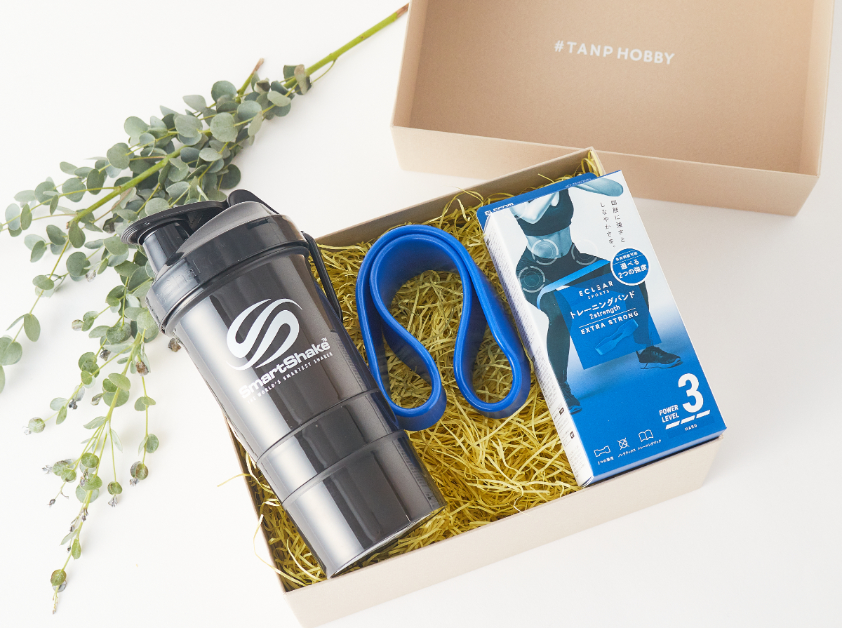 【TANP HOBBY】筋トレ好きに贈るプロテインシェイカー＆トレーニングバンドセット