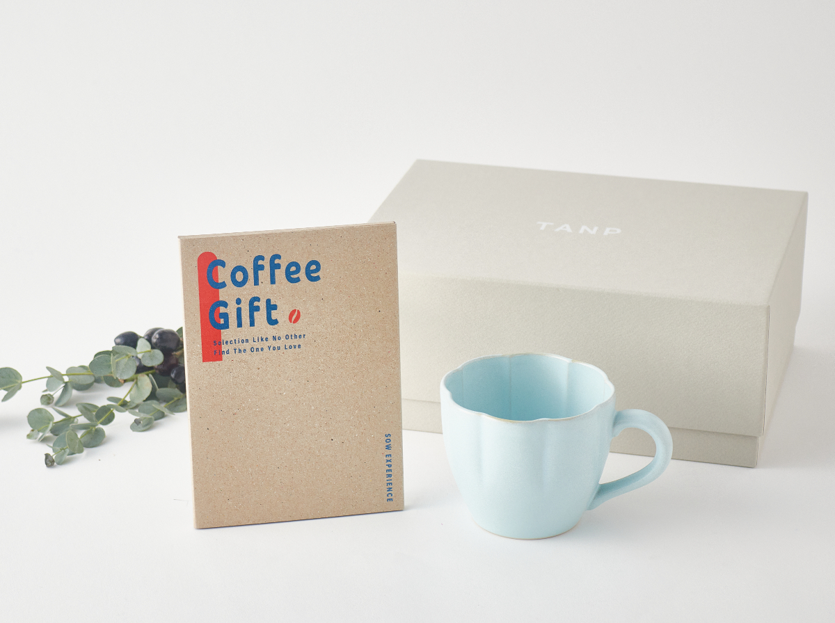 【TANP LIFE】花マグ＆コーヒー豆セット（simple×conservativeタイプ）
