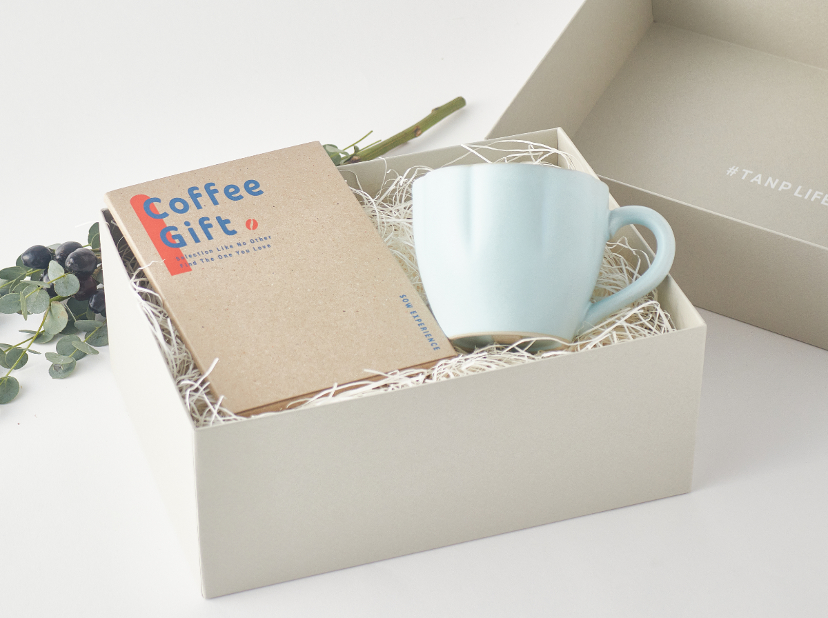【TANP LIFE】花マグ＆コーヒー豆セット（simple×conservativeタイプ）