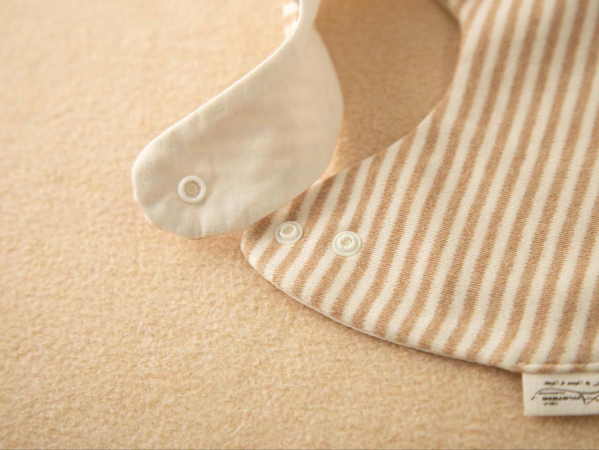 ＜オーガニック＞スタイ/ハンカチセット(クマ・ウサギ)