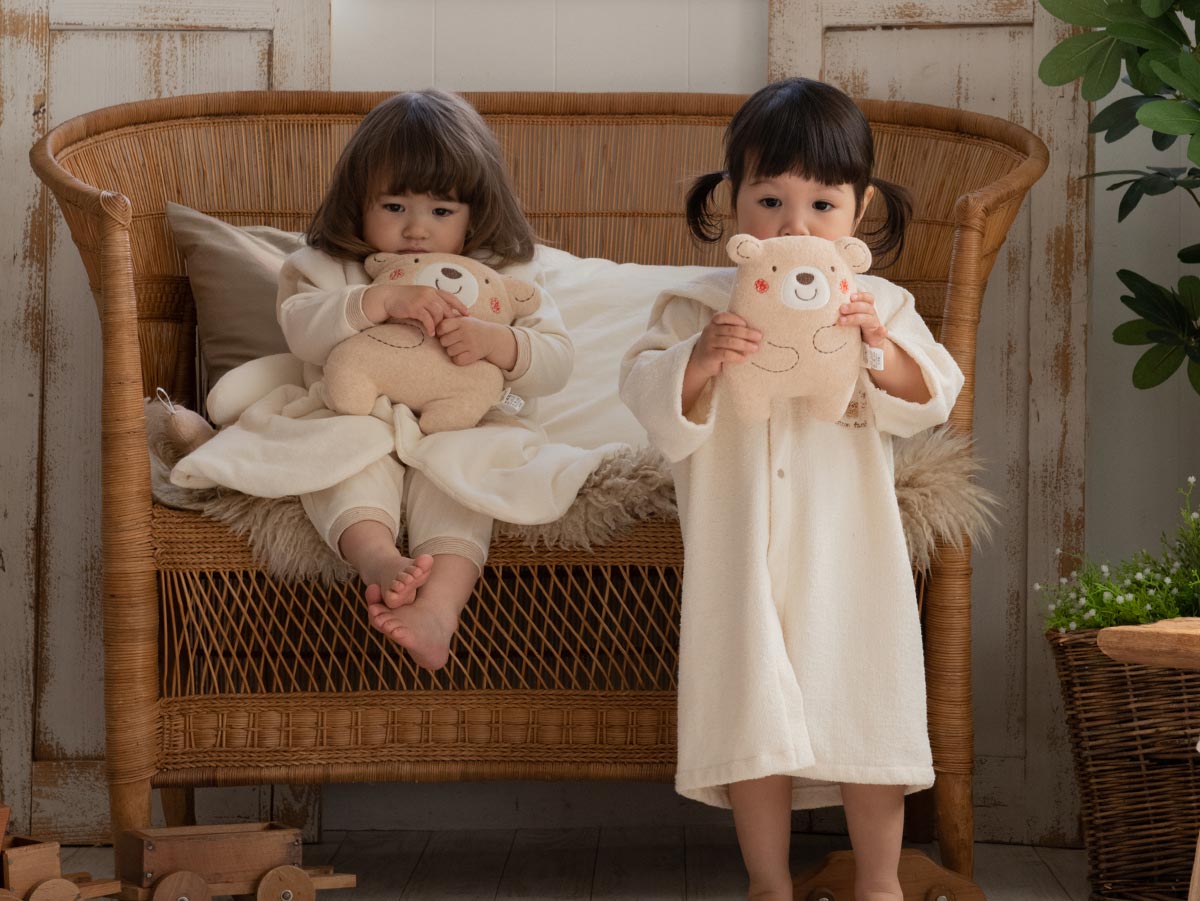 ＜オーガニック＞くまのだっこラトルとスタイ