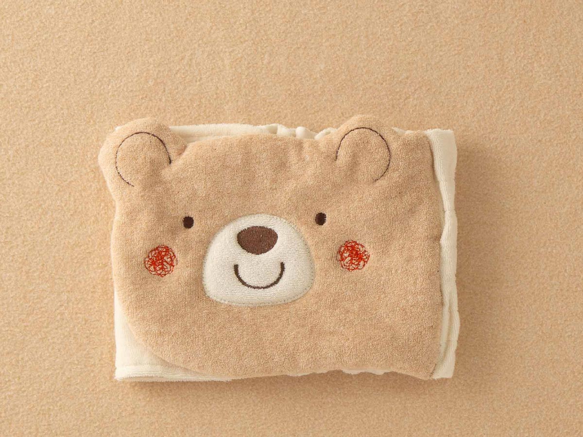 ＜オーガニック＞くまのはらまきとにぎにぎ(ベージュ・ホワイト)