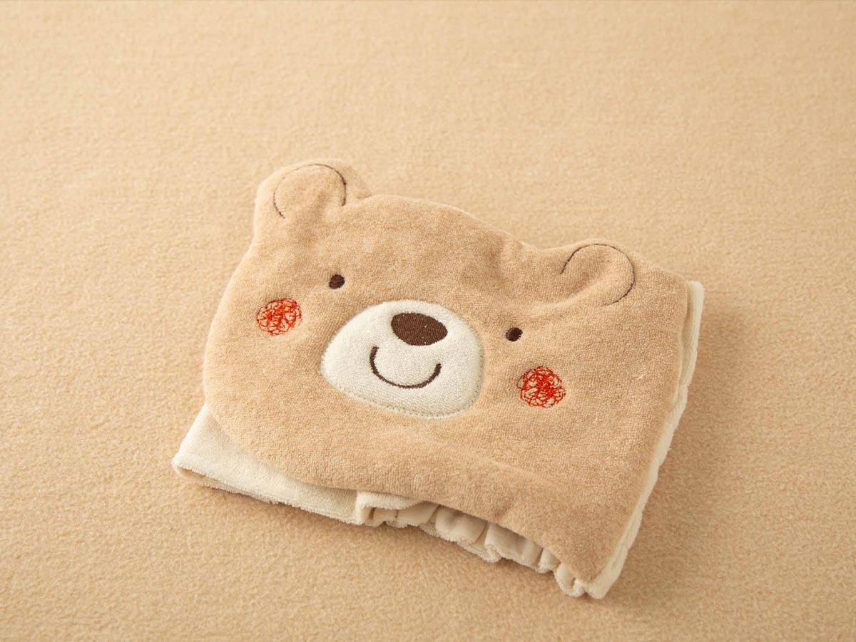 ＜オーガニック＞くまのはらまきとにぎにぎ(ベージュ・ホワイト)