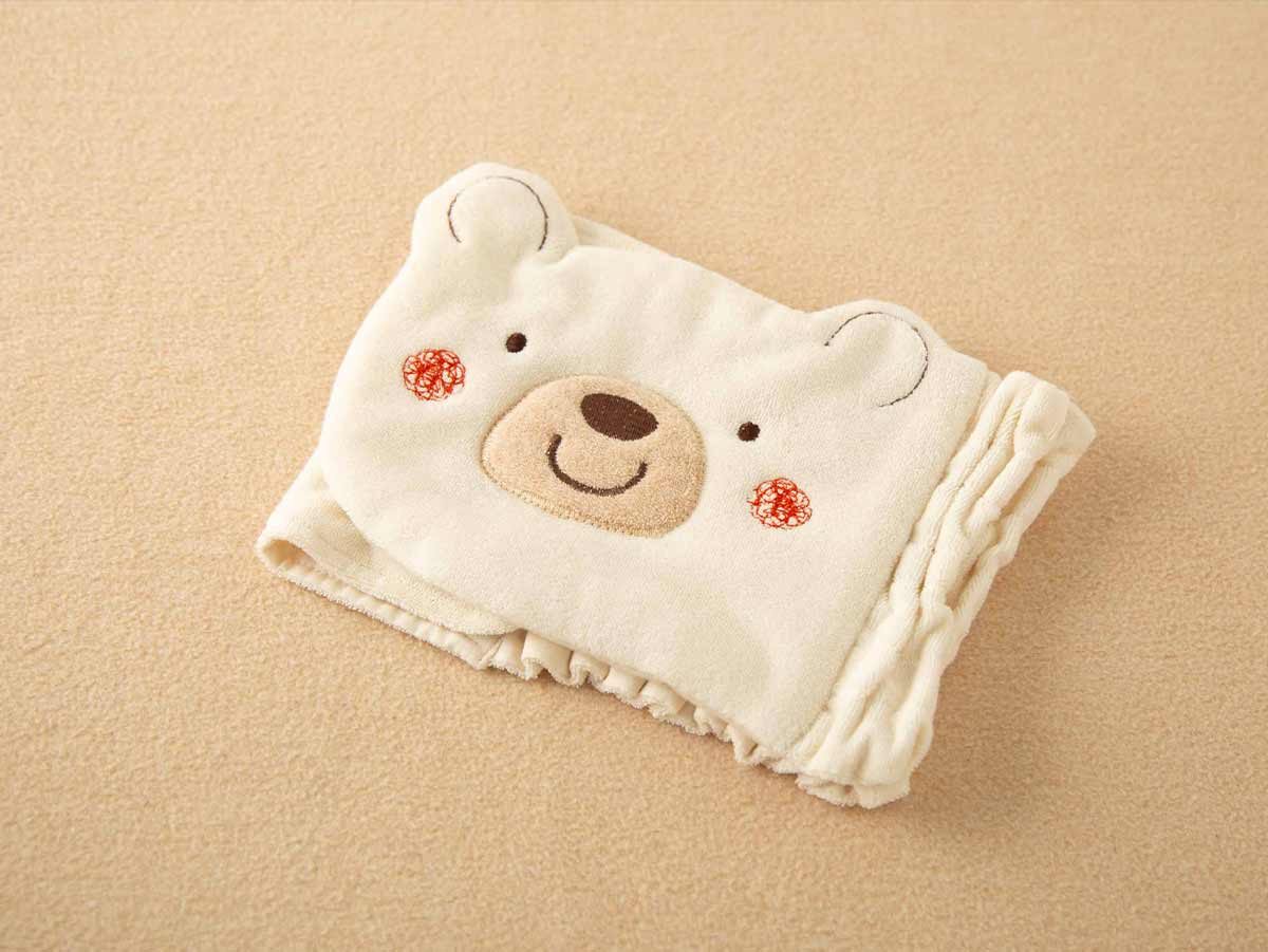 ＜オーガニック＞くまのはらまきとにぎにぎ(ベージュ・ホワイト)