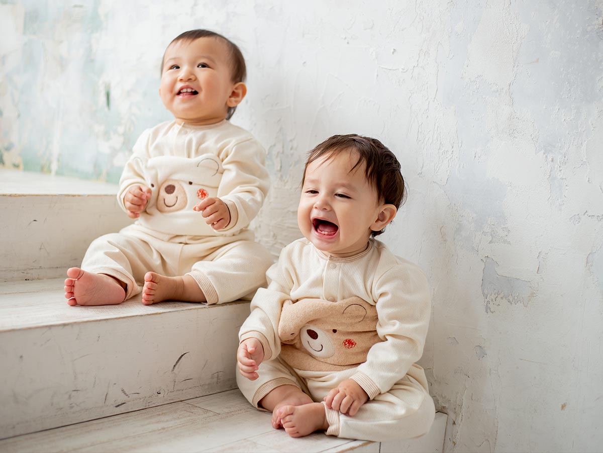 ＜オーガニック＞くまのはらまきとにぎにぎ(ベージュ・ホワイト)