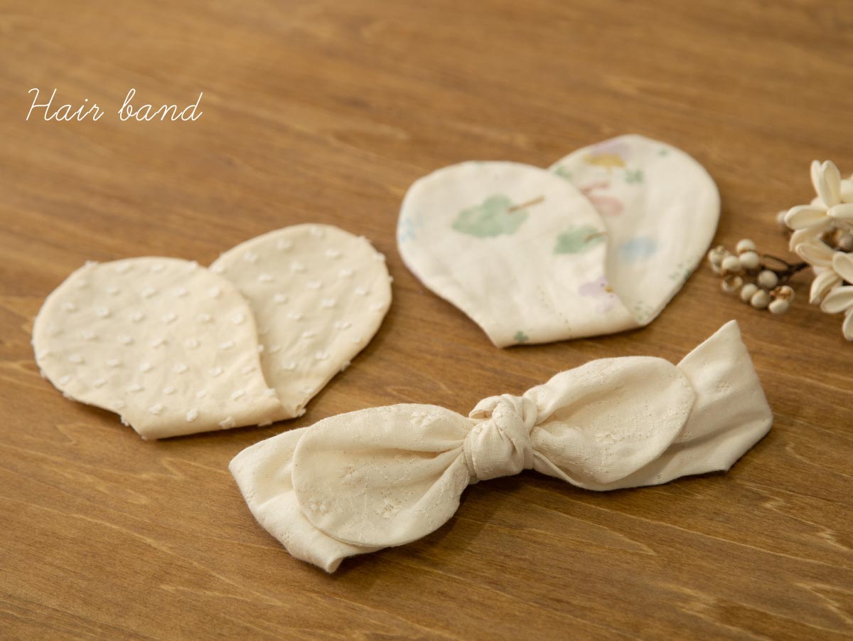 ＜オーガニック＞チェンジヘアバンド＆ネコのにぎにぎ