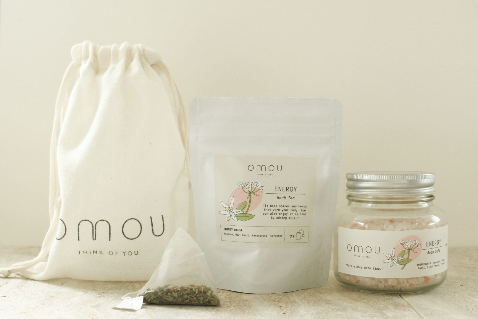 バスソルト＆ハーブティーセット 全3種