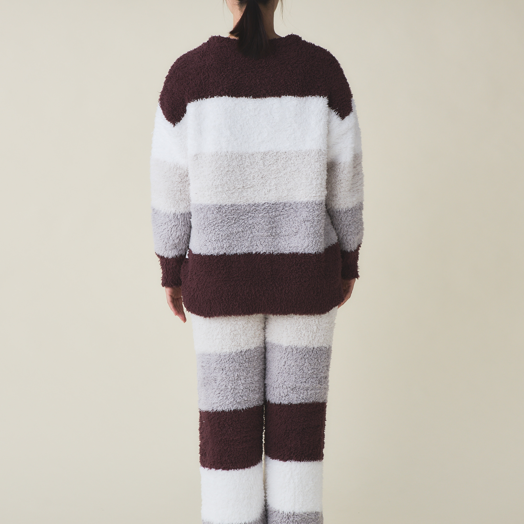 【WOMEN】リサイクルジェラート4BD プルオーバー&ロングパンツセット